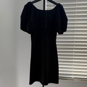 Zara Black Off-Shoulder Mini Dress